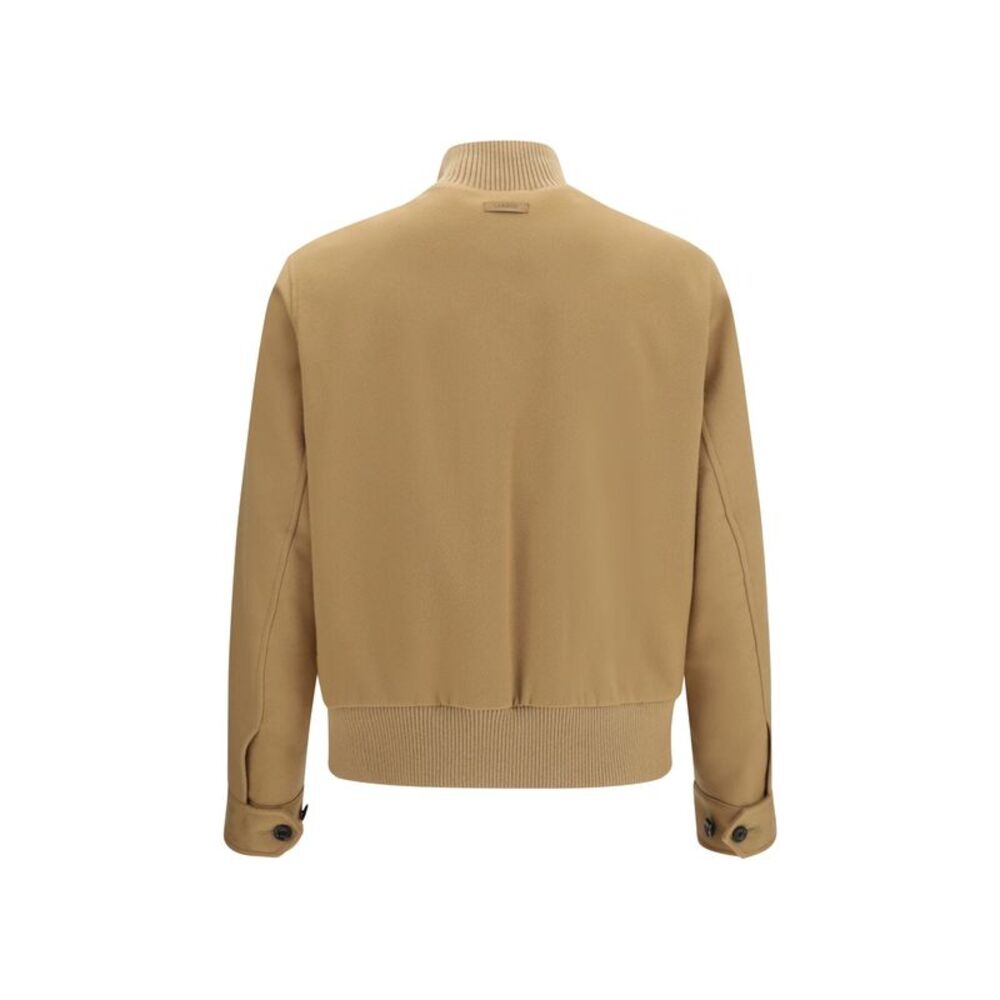 Lardini Men Buttoned Jacket With Ribbed Trims - Picture 2 of 3